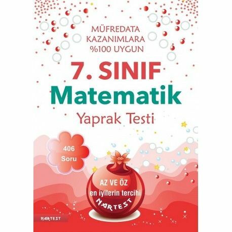 Nartest Yayınları 7. Sınıf Matematik Yaprak Testi - Yeni Müfredat