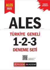 Pegem 2025 ALES Türkiye Geneli 3 Deneme Çözümlü (1-2-3) Pegem Akademi Yayınları