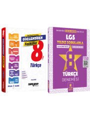 Ankara 2025 LGS Türkçe Güçlendiren Fasiküller ve Yıldız LGS Türkçe 8 li Deneme 2 Kitap Set