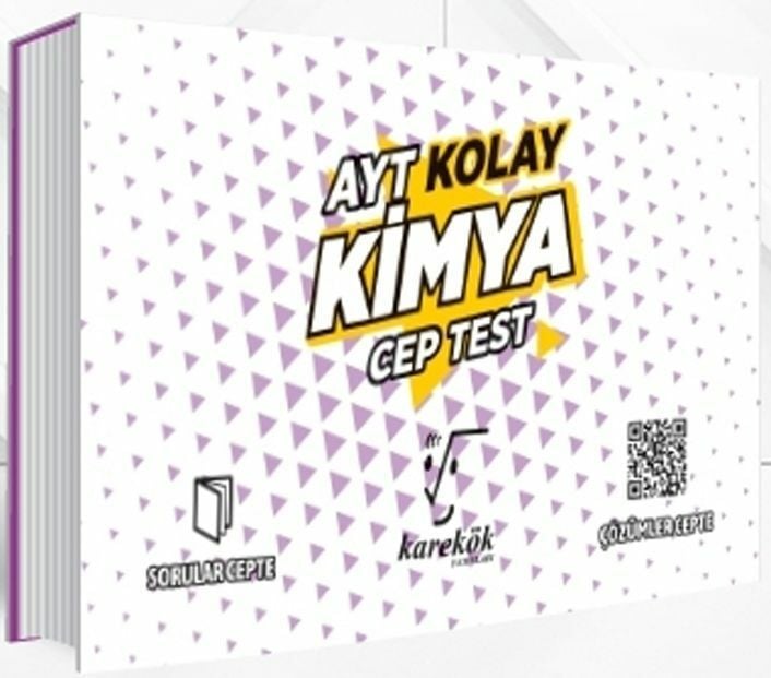 Karekök Yayınları AYT Kimya Kolay Cep Test