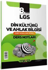 Marka 2025 8. Sınıf LGS Din Kültürü ve Ahlak Bilgisi Özet Konu Anlatımlı Ders Notları Marka Yayınları
