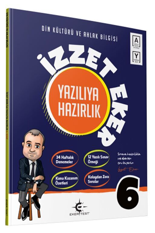 6. Sınıf Din Kültürü ve Ahlak Bilgisi İzzet Eker ile Yazılıya Hazırlık Eker Test Yayınları