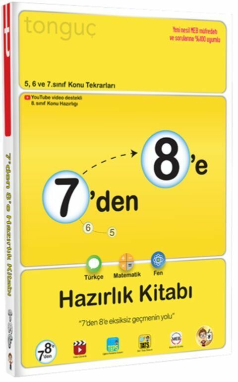 Tonguç Akademi 7 den 8 e Hazırlık Kitabı