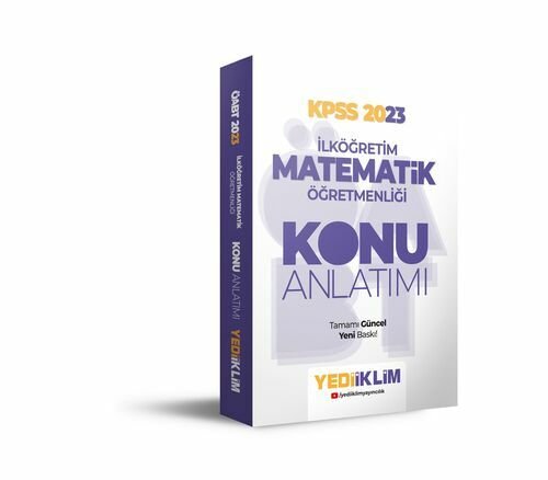 Yediiklim Yayınları 2023 ÖABT İlköğretim Matematik Öğretmenliği Konu Anlatımı