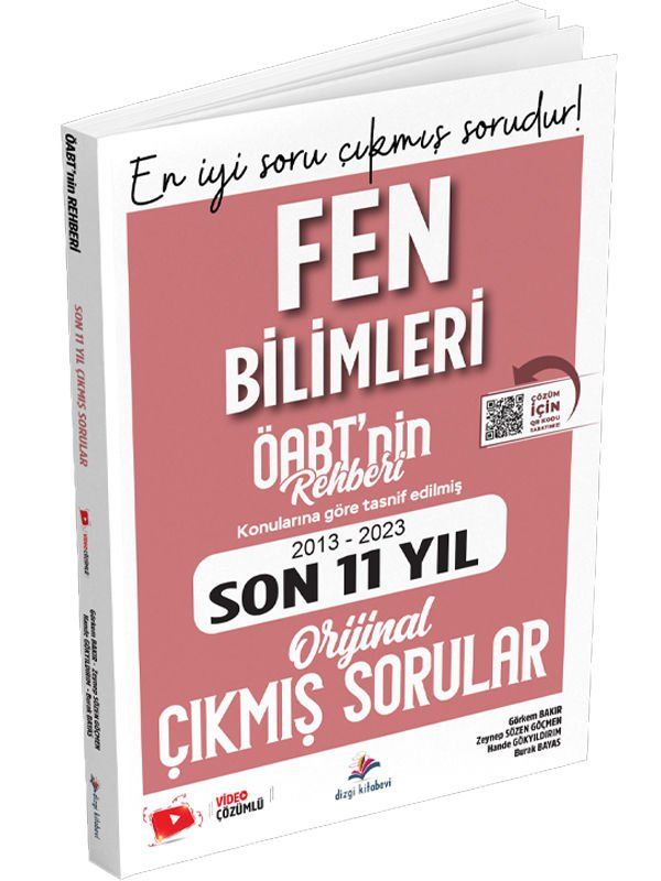 Dizgi Kitap KPSS ÖABT Fen Bilimleri Konulara Göre Tasnif Edilmiş Tamamı Video Çözümlü Son 12 Yıl Çıkmış Sorular