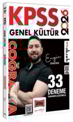 Yargı 2026 KPSS Coğrafya 33 Deneme Çözümlü - Engin Eraydın Yargı Yayınları