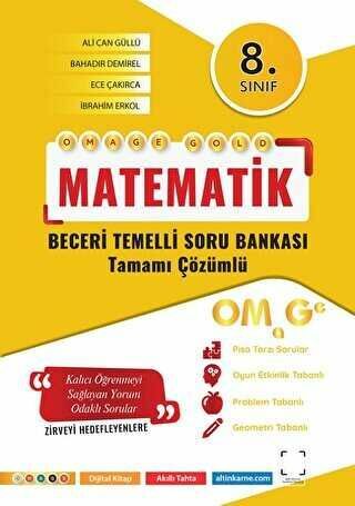 Omage Yayınları 8. Sınıf Omage Gold Matematik Soru Bankası
