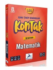 Paraf 8. Sınıf LGS Matematik Kontak Konu Takip Denemeleri Paraf Yayınları