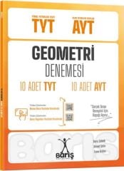 Barış Yayınları TYT AYT Geometri Denemesi 10 Adet TYT 10 Adet AYT