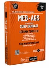 Pegem 2025 MEB-AGS Eğitimin Temelleri ve Türk Milli Eğitim Sistemi Soru Bankası Çözümlü Pegem Yayınları