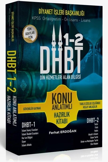 Ferhat Erdoğan DHBT Tüm Adaylar İçin Din Hizmetleri Alan Bilgisi Konu Anlatımlı Hazırlık Kitabı