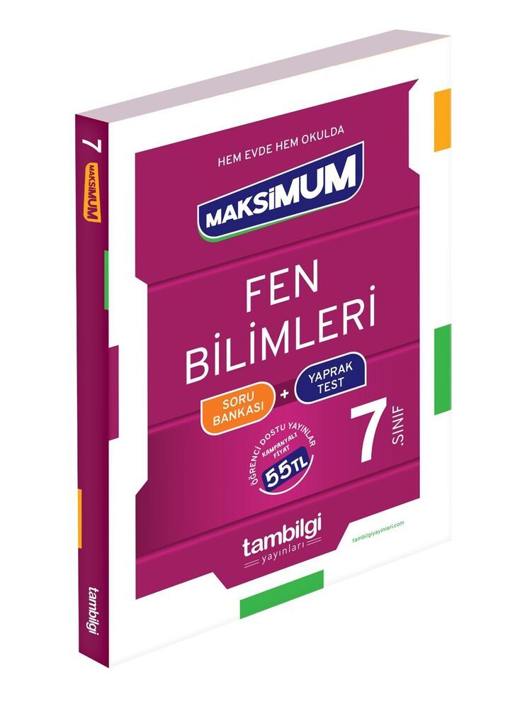 Tambilgi Yayınları 7. Sınıf Fen Bilimleri Maksımum Soru Bankası + Yaprak Test