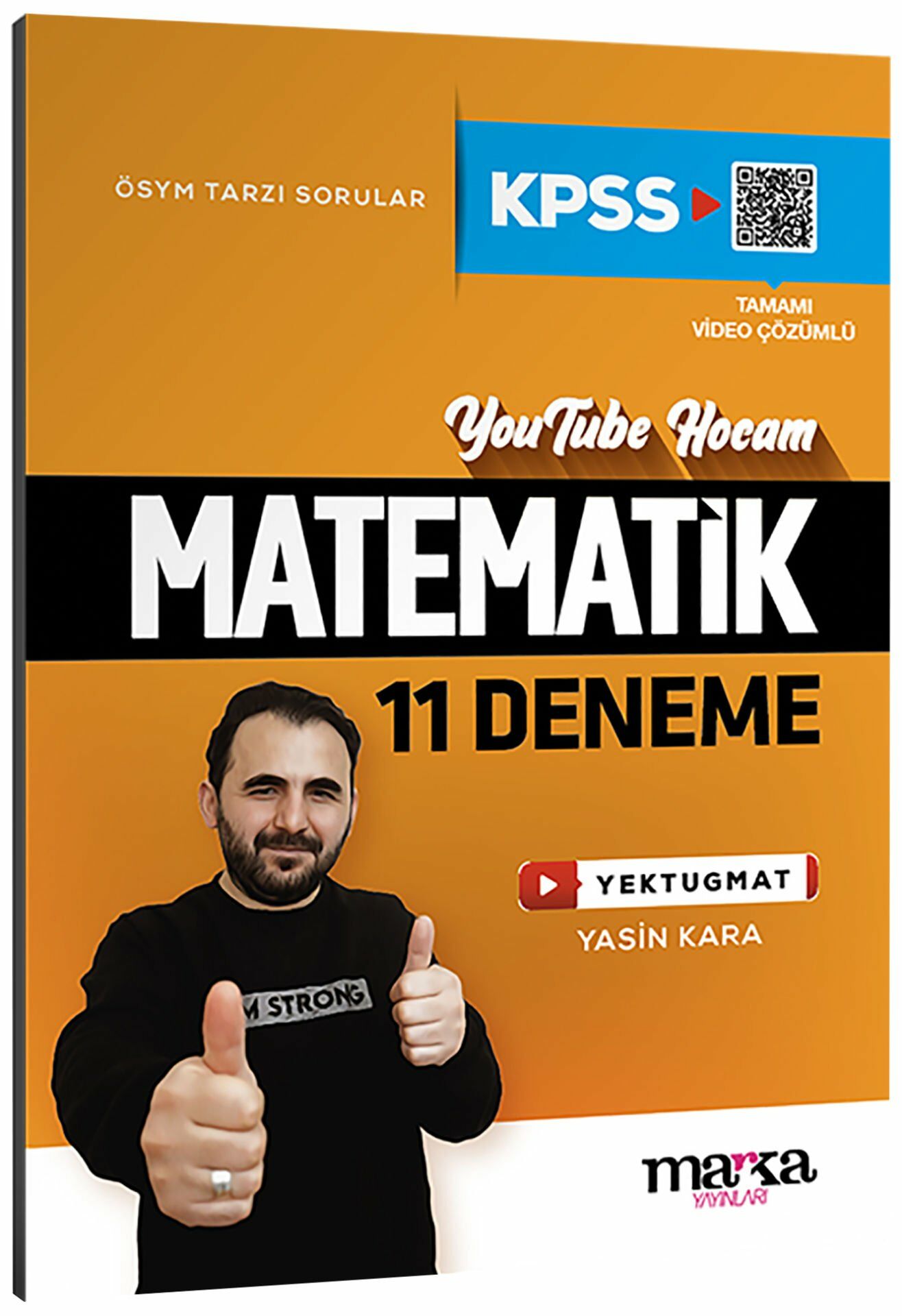 Marka 2025 KPSS Matematik YouTube Hocam 11 Deneme Çözümlü - Yektuğ Mat Marka Yayınları
