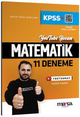 Marka 2025 KPSS Matematik YouTube Hocam 11 Deneme Çözümlü - Yektuğ Mat Marka Yayınları