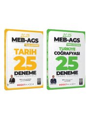 İndeks 2025 MEB-AGS Simülasyonu Tarih + Türkiye Coğrafyası 50 Deneme 2 li Set İndeks Akademi
