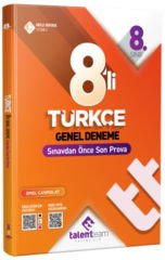 Talentteam Yayınları 8. Sınıf Türkçe 8 li Genel Deneme