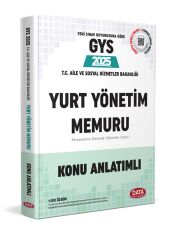 2025 T.C. Aile ve Sosyal Hizmetler Bakanlığı Yurt Yönetim Memuru GYS Konu Anlatımlı Data Yayınları
