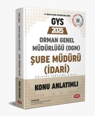 Data 2025 Orman Genel Müdürlüğü Şube Müdürü İdari Görevde Yükselme Sınavı Hazırlık Kitabı Data