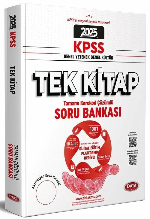 Data 2025 KPSS Genel Yetenek Genel Kültür Soru Bankası Tek Kitap Çözümlü Data Yayınları
