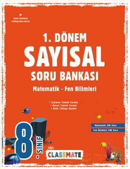 Okyanus 8. Sınıf Sayısal 1. Dönem Classmate Soru Bankası Okyanus Yayınları