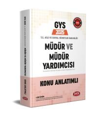 2025 GYS Aile ve Sosyal Hizmetler Bakanlığı Müdür ve Yardımcısı Konu Anlatımı Data Yayınları