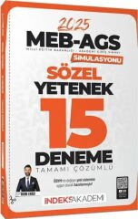 İndeks Akademi 2025 MEB AGS Simülasyonu Sözel Yetenek 15 Deneme