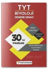 Veri Yayınları TYT Biyoloji 30 Deneme