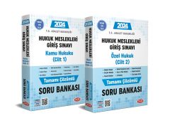 Data 2024 Hukuk Meslekleri Giriş Sınavına Hazırlık Tamamı Çözümlü Soru Bankası 1-2 Data Yayınları