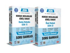 Data 2024 Hukuk Meslekleri Giriş Sınavına Hazırlık Tamamı Çözümlü Soru Bankası 1-2 Data Yayınları
