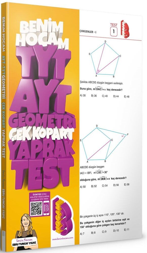 Benim Hocam 2023 TYT AYT Geometri Çek Kopar Yaprak Test