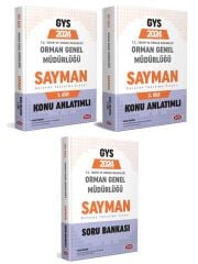 2024 Data GYS Orman Genel Müdürlüğü Sayman Konu Anlatımlı 2 Cilt ve Soru Bankası 2 li Set