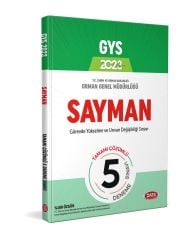 2023 Data GYS Orman Genel Müdürlüğü Sayman Tamamı Çözümlü 5 Deneme