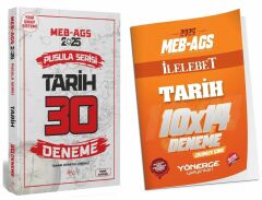 CBA + Yönerge 2025 MEB-AGS Tarihin Pusulası 30+14 Deneme 2 li Set - İsmail Adıgüzel CBA + Yönerge Yayınları