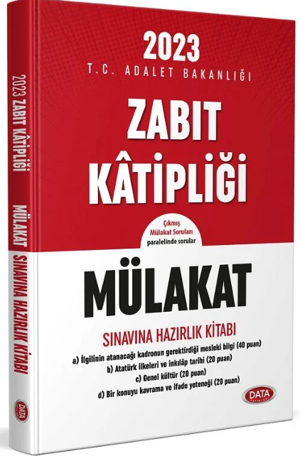 Data Zabıt Katipliği Mülakat Sınavına Hazırlık Kitabı