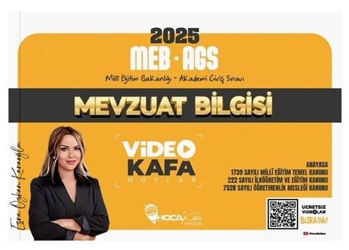 Hoca Kafası 2025 MEB-AGS Mevzuat Bilgisi Video Kafa Notlar - Esra Özkan Karaoğlu Hoca Kafası
