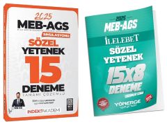 İndeks + Yönerge 2025 MEB-AGS Simülasyonu Sözel Yetenek 15+8 Deneme 2 li Set - Berk Ekici İndeks Akademi + Yönerge Yayıncılık