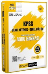 Pegem 2026 KPSS Ön Lisans Soru Bankası Çözümlü Tek Kitap Pegem Yayınları