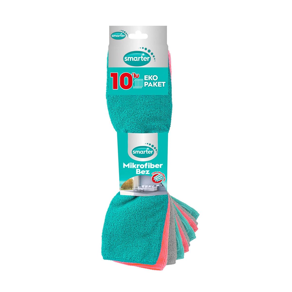 SMARTER Mikrofiber Temizlik Bezi 10'lu