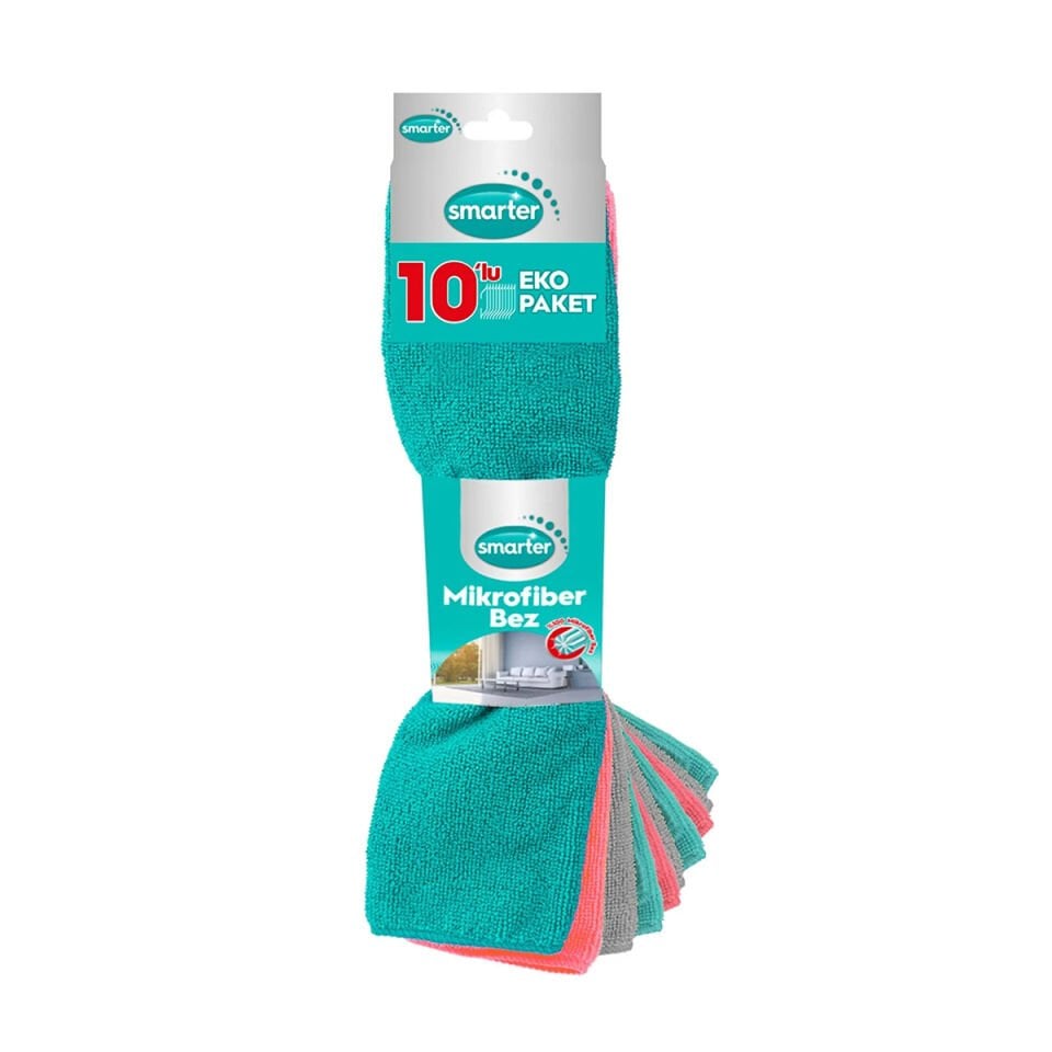 SMARTER Mikrofiber Temizlik Bezi 10'lu
