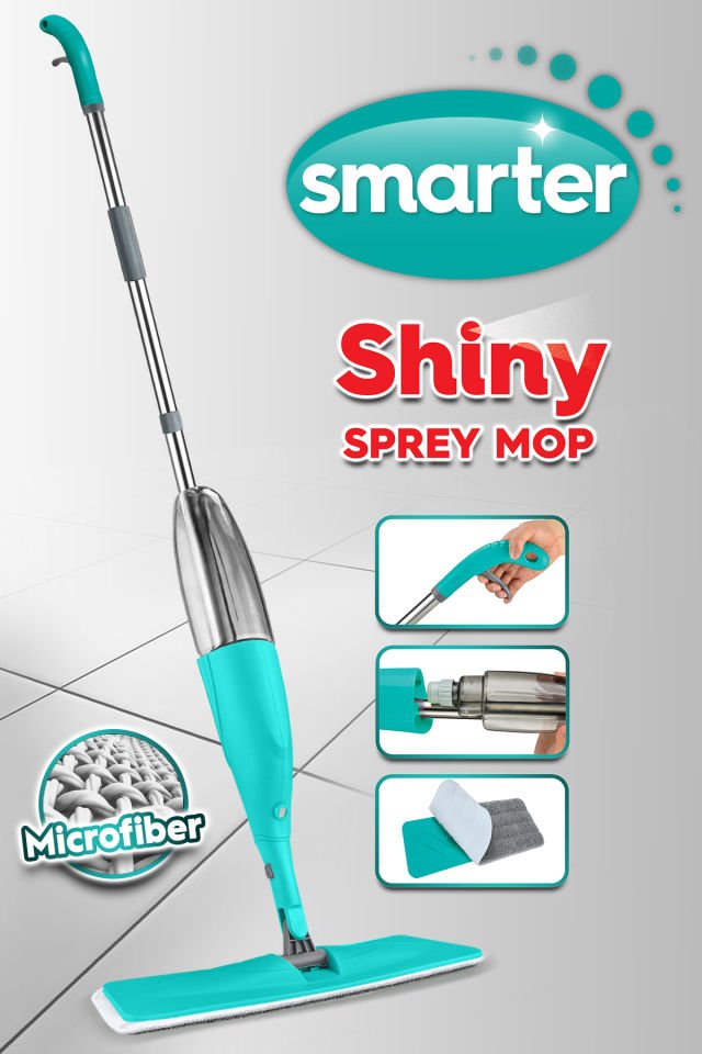 SMARTER Shiny Sprey Mop  (Yeşil)