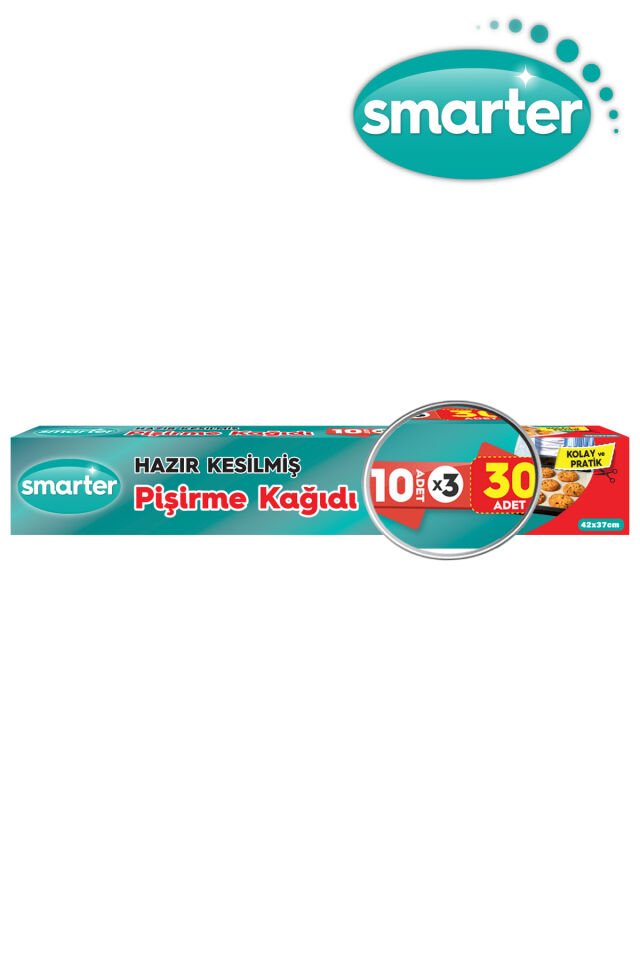 SMARTER Hazır Kesilmiş Pişirme Kağıdı 30 Adet