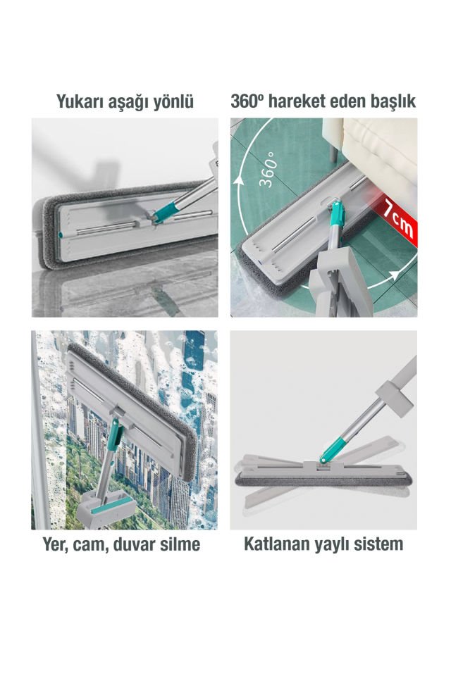 SMARTER Aqua Star Temizlik Seti Tablet Mop Paspas