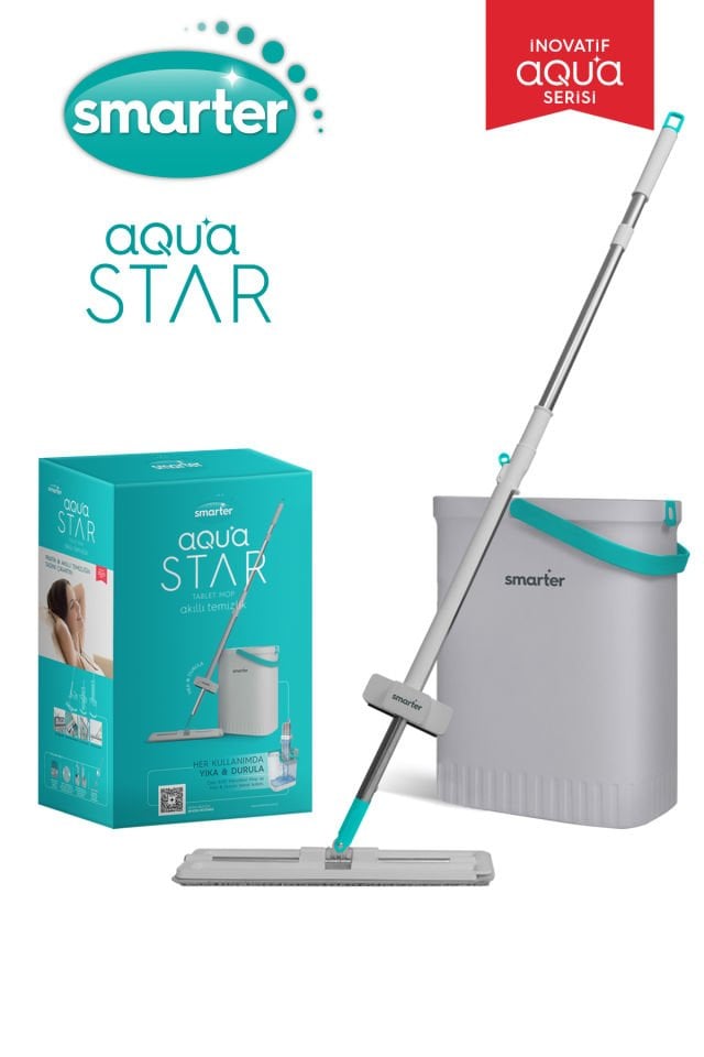 SMARTER Aqua Star Temizlik Seti Tablet Mop Paspas
