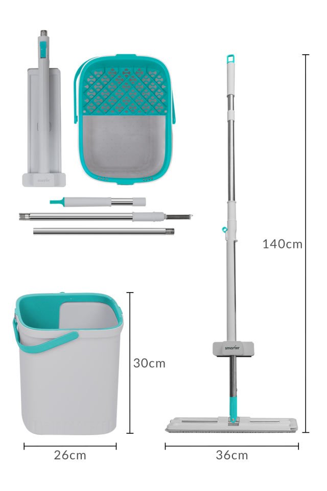 SMARTER Aqua Star Temizlik Seti Tablet Mop Paspas