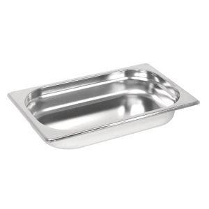 Natsan-Paslanmaz Çelik Gastronom Küvet GN 1/4-20 (26,5 x 16,2 x 2 CM)