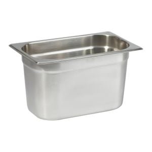 Natsan-Paslanmaz Çelik Gastronom Küvet GN 1/4-150 (26,5 x 16,2 x 15 CM)