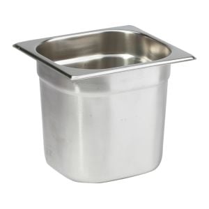 Natsan-Paslanmaz Çelik Gastronom Küvet GN 1/6-150 (17,6 x 16,2 x 15 CM)