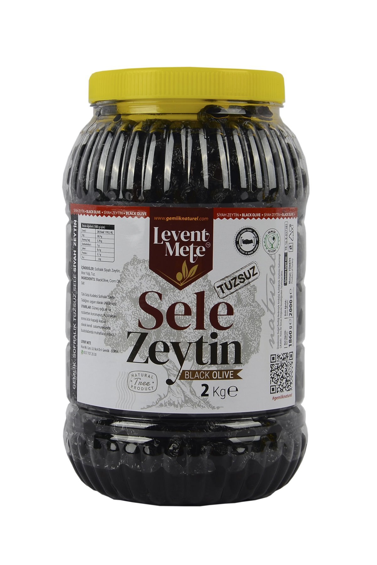 Gemlik Tuzsuz Sele Zeytin 2.Kg