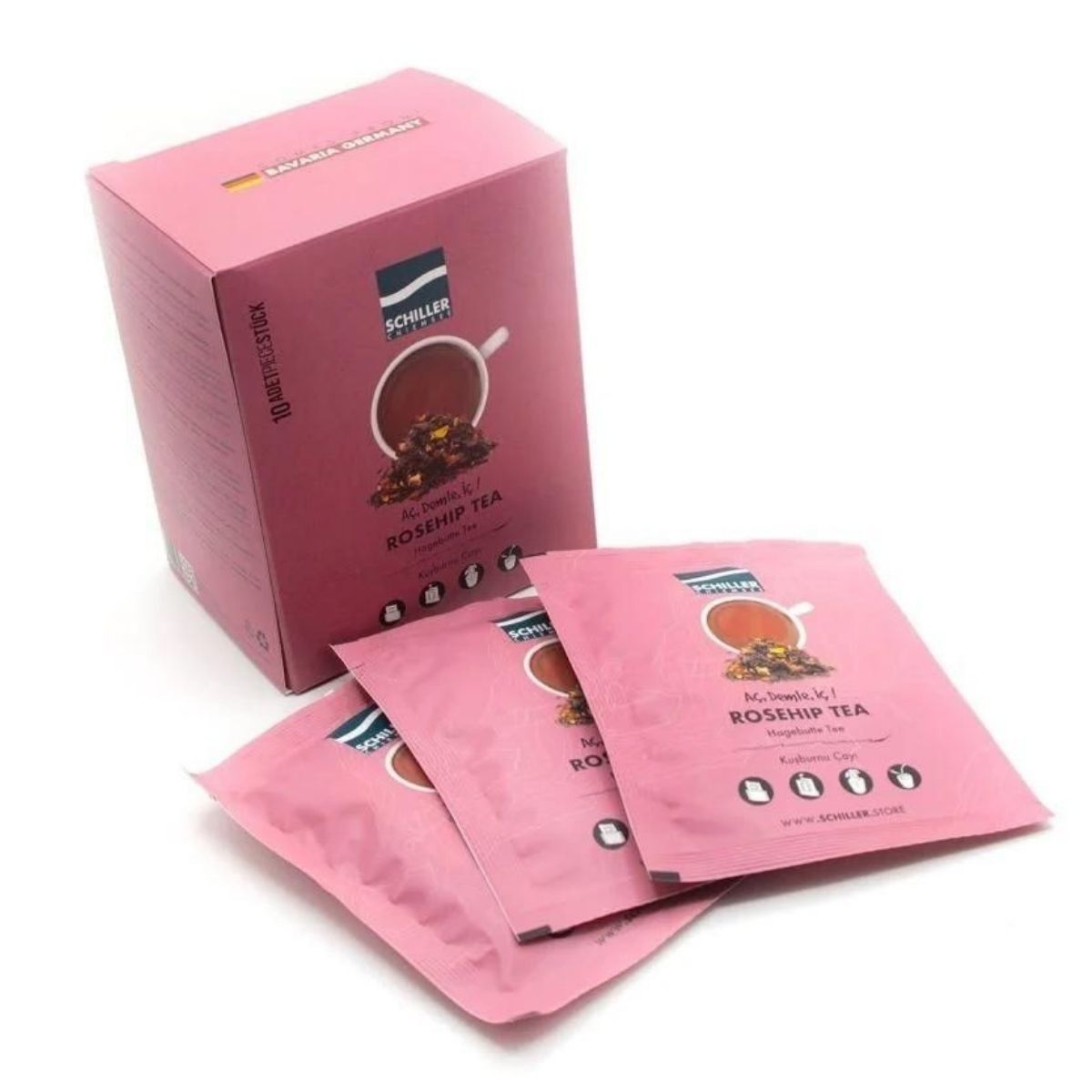 Schiller Rosehip Tea (Kuşburnu Meyve Çayı) Aç Demle İç 10 lu Paket