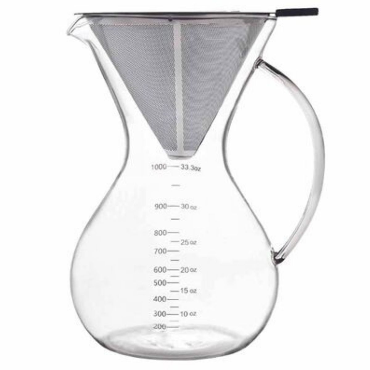 Chemex - 8 cup Ahşap Tutacaklı (Metal Demleme Filtreli)